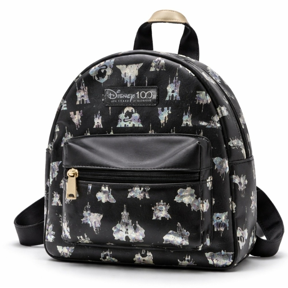 DISNEY (BIOWORLD) 100‎ Mini Backpack Holographic Castle Print